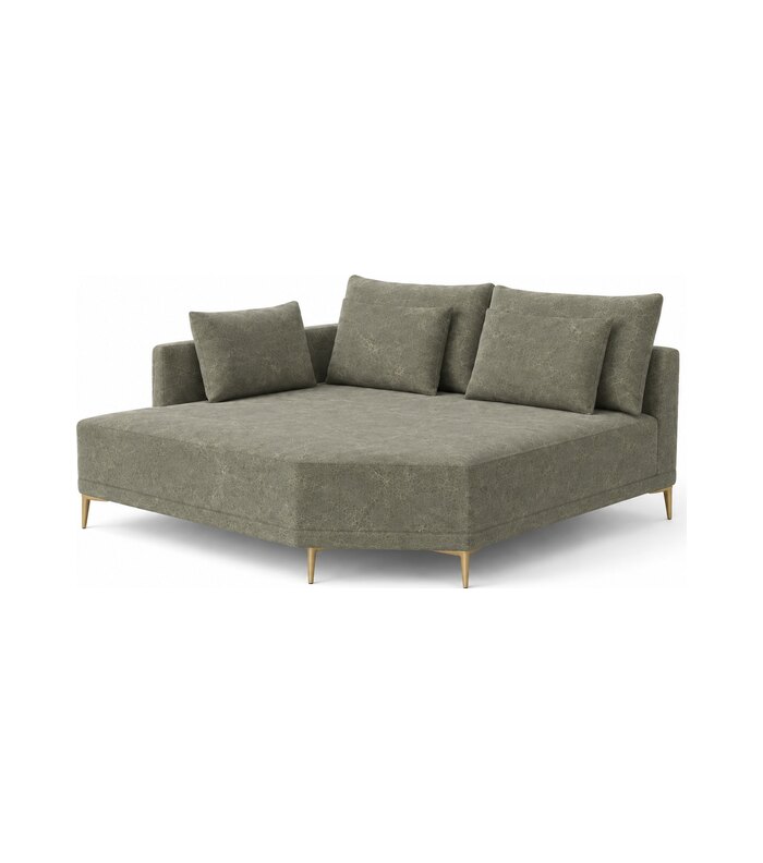 LOUIS Angled Chaise with Arm