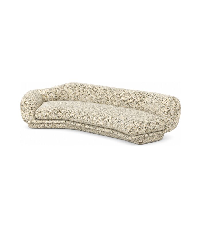 CYLUS Curved Seater with 1 Arm and Straight End