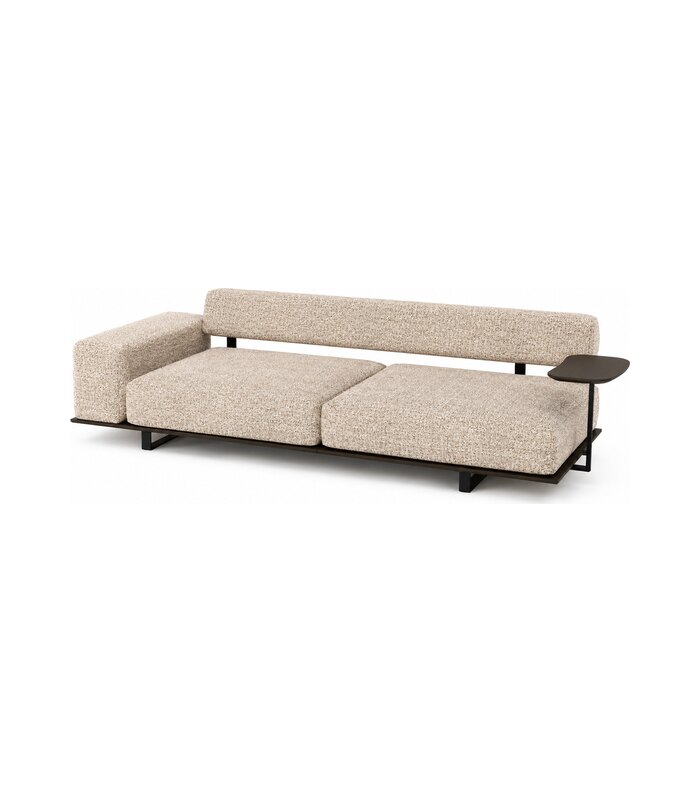 FLYNN 2 Seater Sofa with 1 Arm and Table