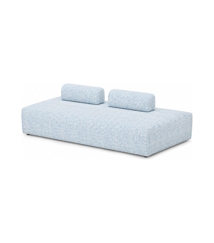 LARSON Ottoman Angled with 2 Roll Cushion