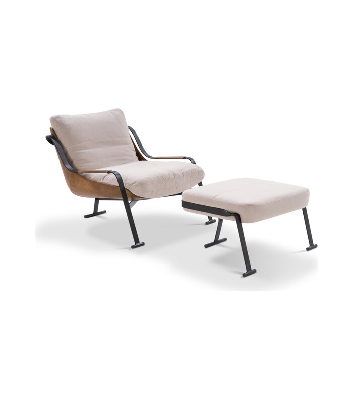 MONTANARO Armchair with Footrest