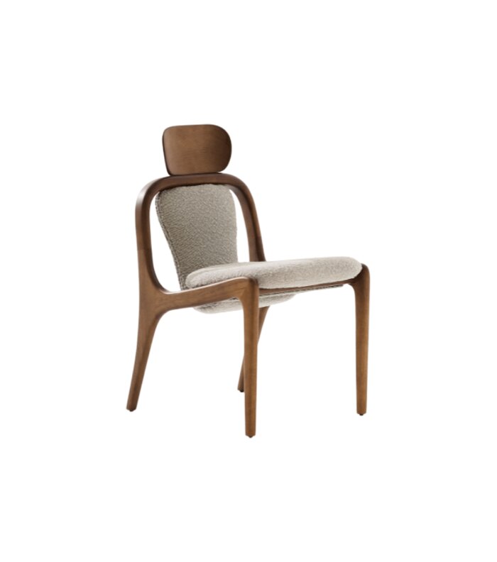 EMBER Wood Neck Dining Chair