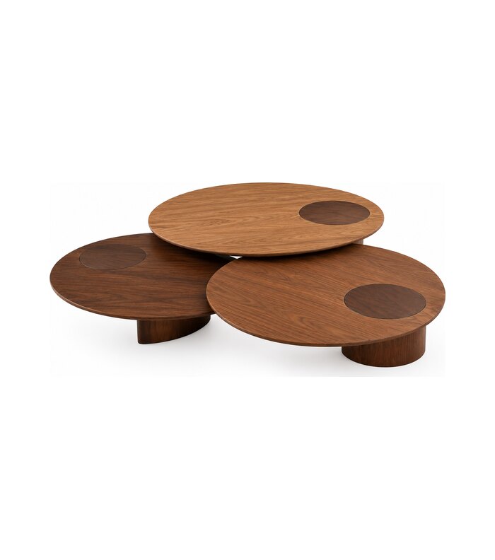 NESSAJ Laminated Top Coffee Table