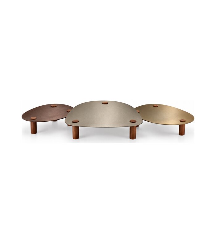 CHARGER Metal Top Coffee Table